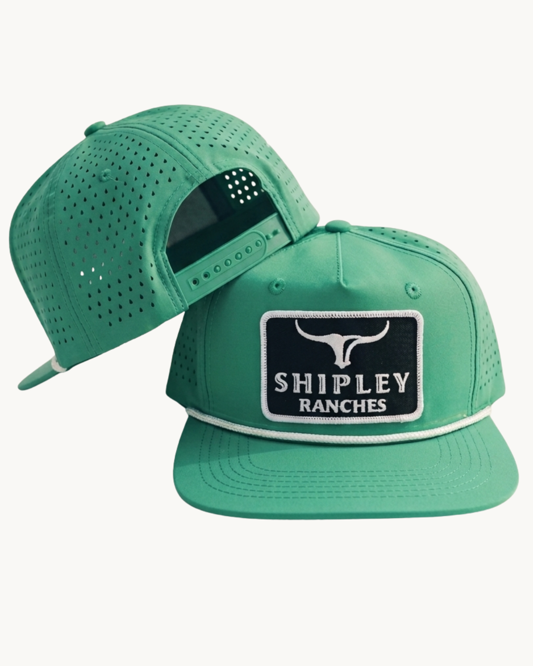 Shipley Ranches | Green + White Rope
