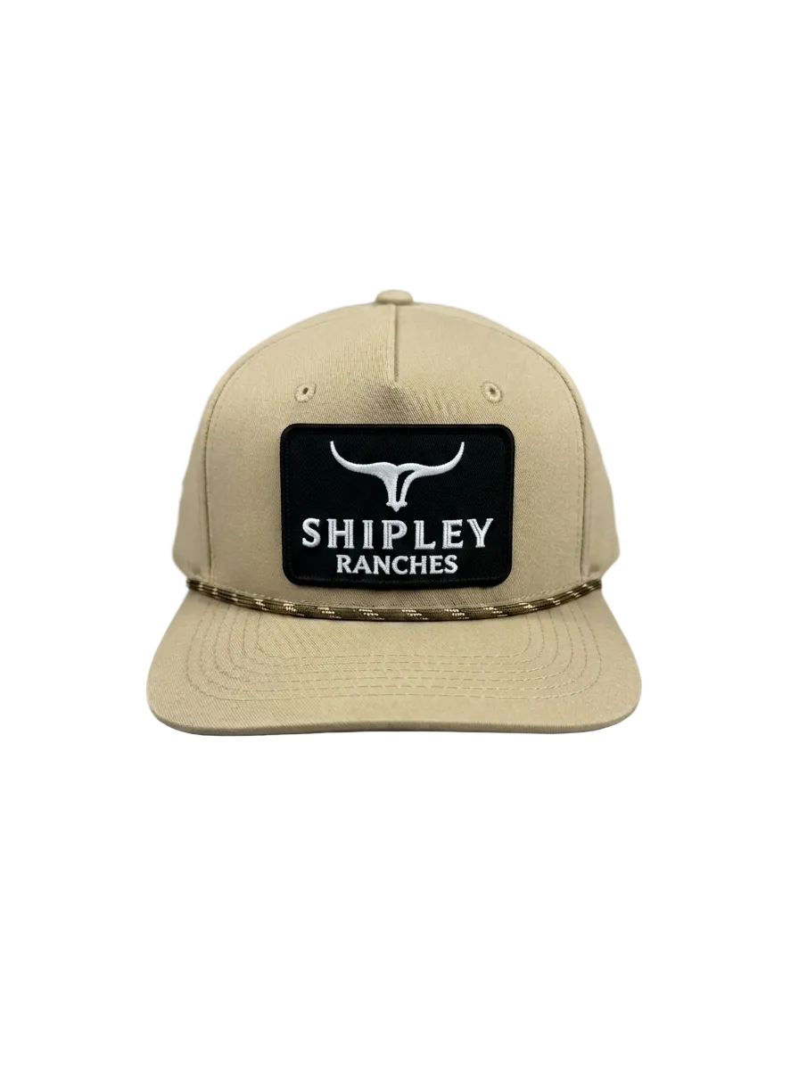 Shipley Ranches | Light tan/ moss-green rope