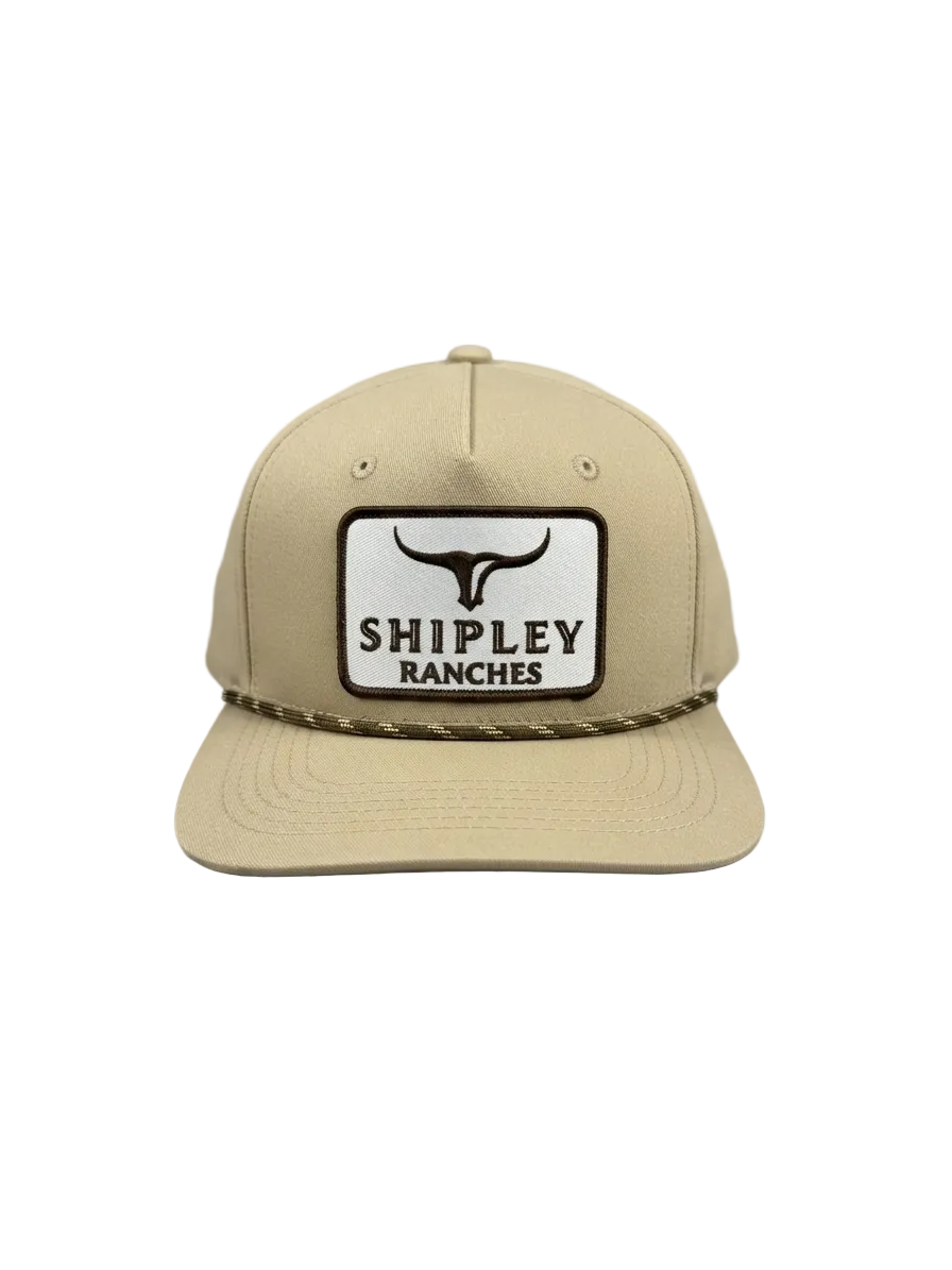 Shipley Ranches | Light tan/ moss-green rope