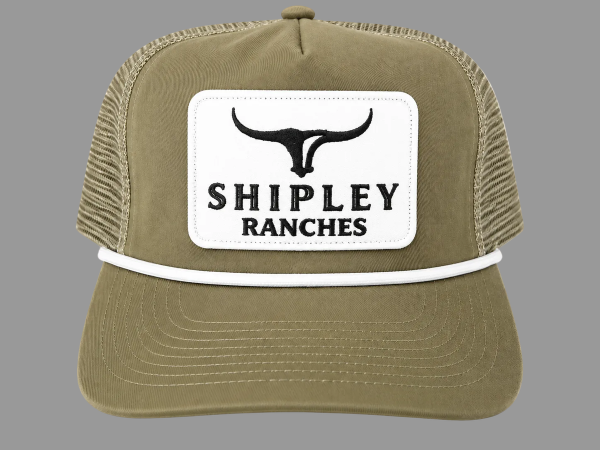 Shipley Ranches | Olive trucker + White Rope
