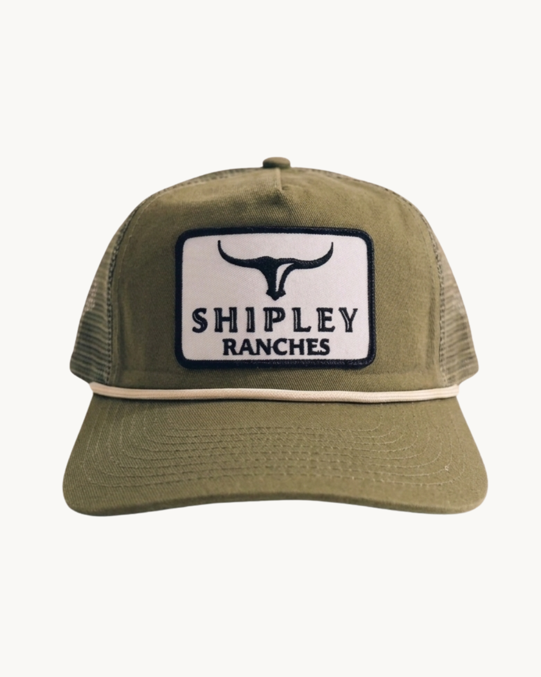 Shipley Ranches | Olive trucker + White Rope