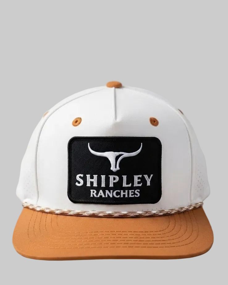 Shipley Ranches Burnt Orange/White twisted rope